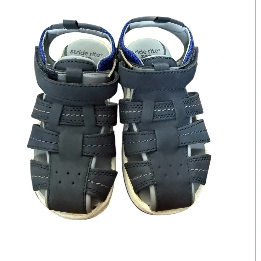 Stride Rite Paddy Navy Blue Sandals-Size 7M